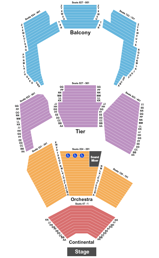 Concert Hall Beetlejuice Seating Chart